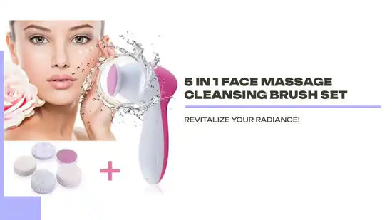 5 in 1 Face Massage Cleansing Brush Set by@Outfy